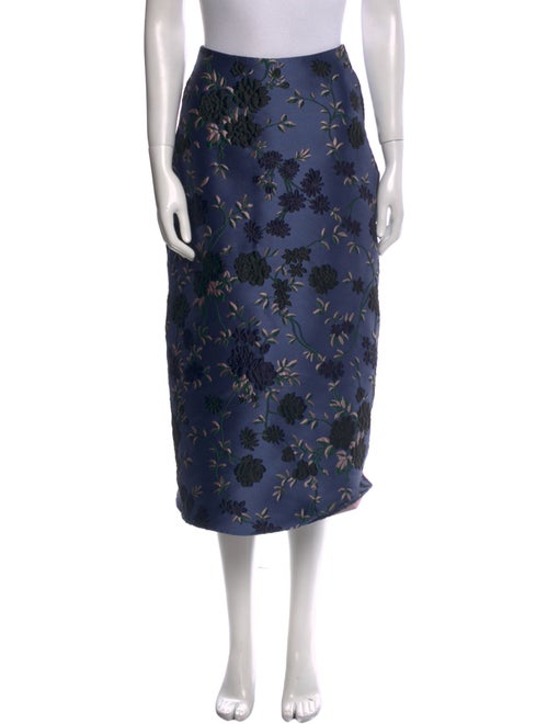 Erdem Floral Print Midi Length Skirt