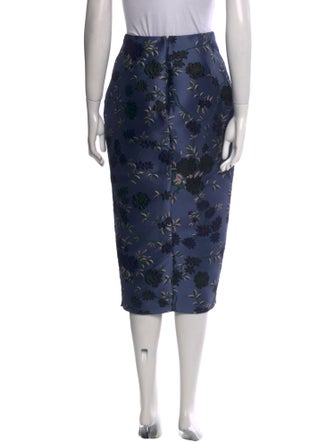 Erdem Floral Print Midi Length Skirt