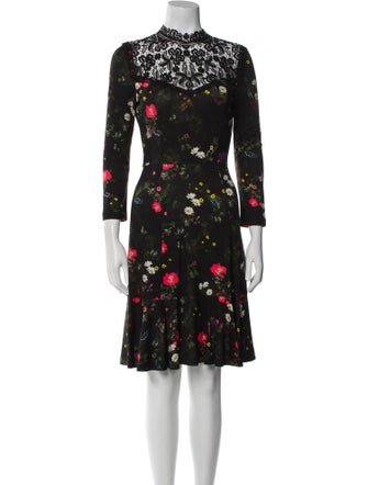 Erdem Floral Print Knee-Length Dress