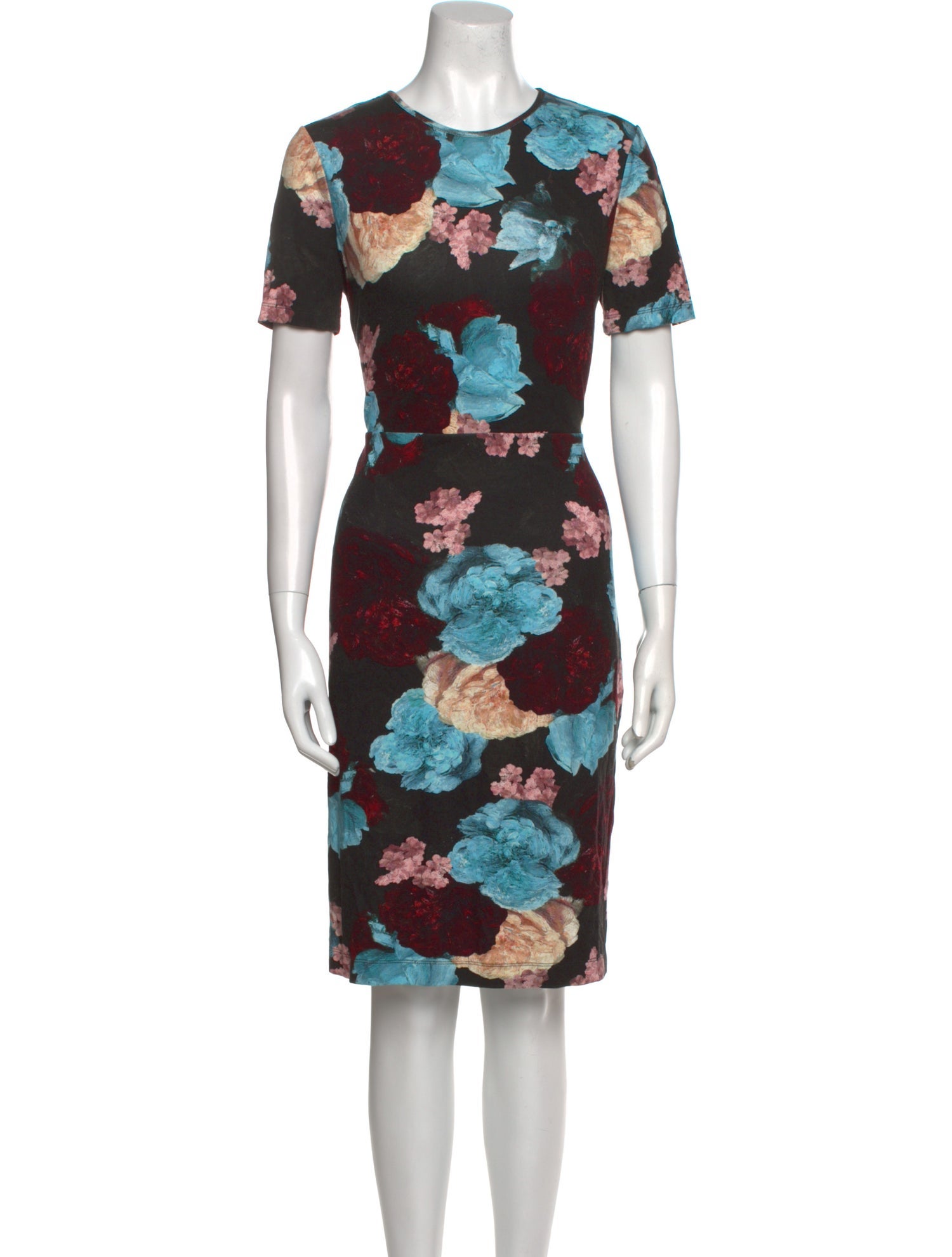 Erdem Floral Print Knee-Length Dress