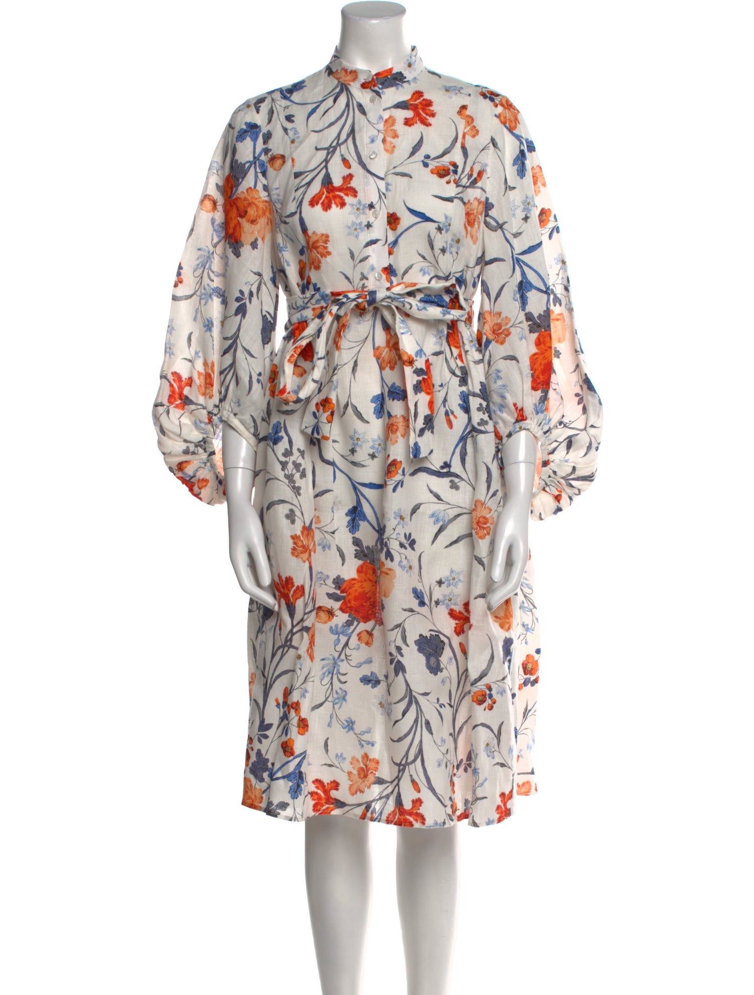 Erdem Linen Midi Length Dress