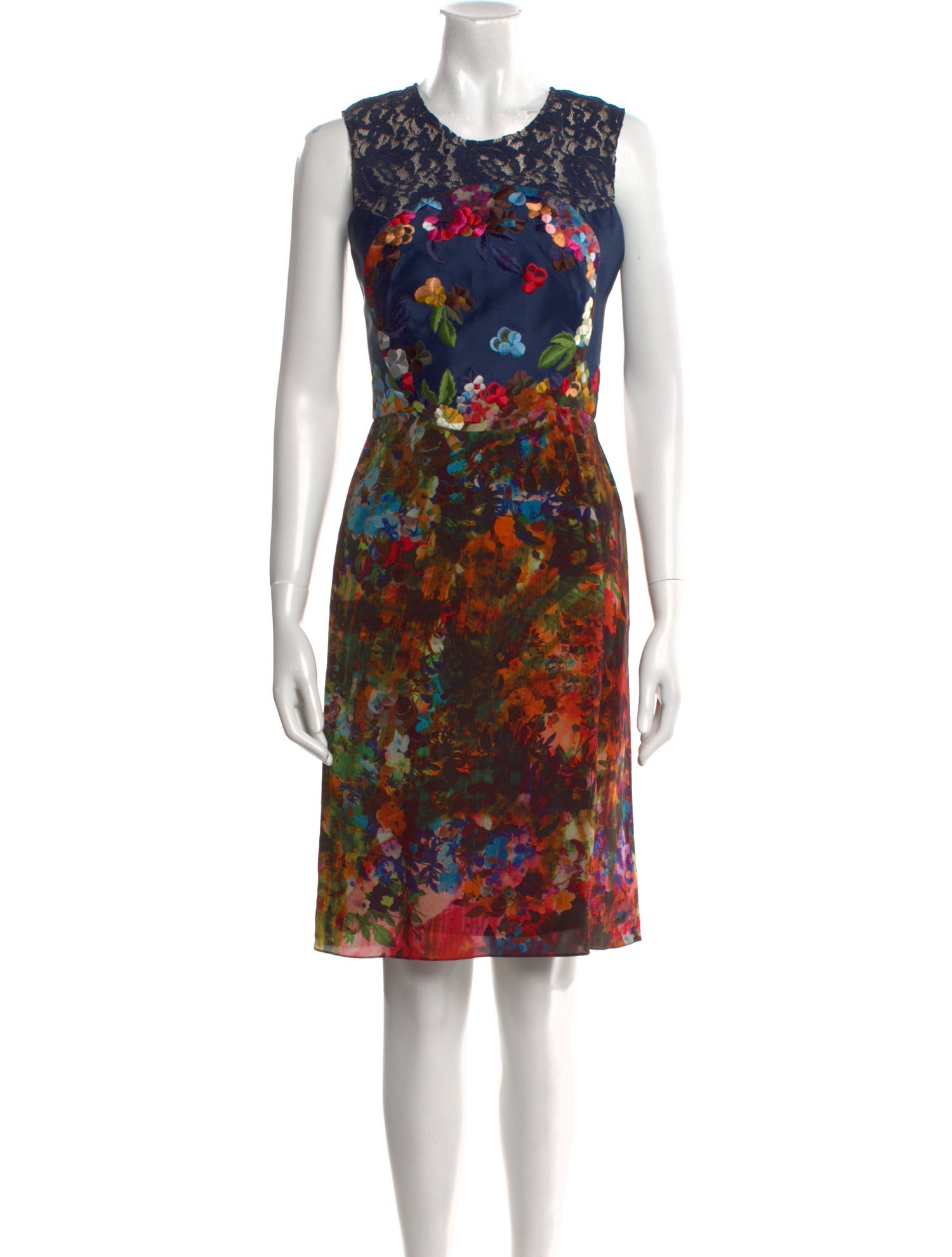 Erdem Silk Knee-Length Dress