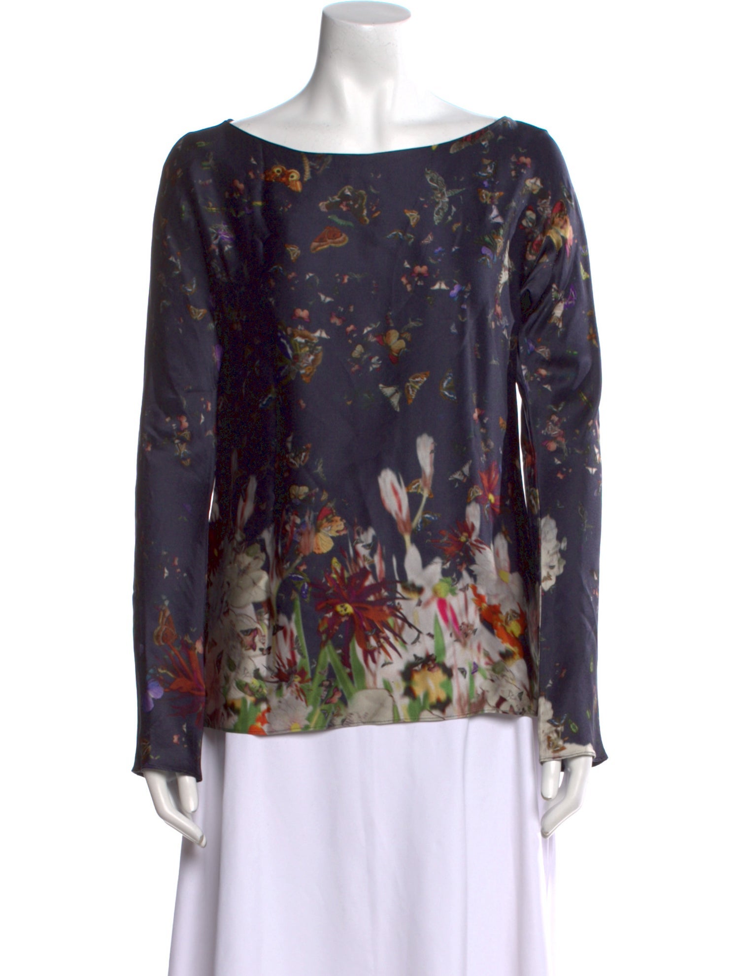 Erdem Silk Floral Print Blouse