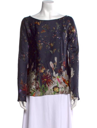 Erdem Silk Floral Print Blouse