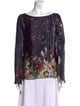 Erdem Silk Floral Print Blouse