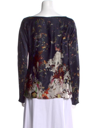 Erdem Silk Floral Print Blouse