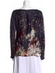 Erdem Silk Floral Print Blouse