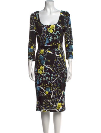 Erdem Printed Midi Length Dress