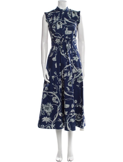 Erdem Floral Print Long Dress
