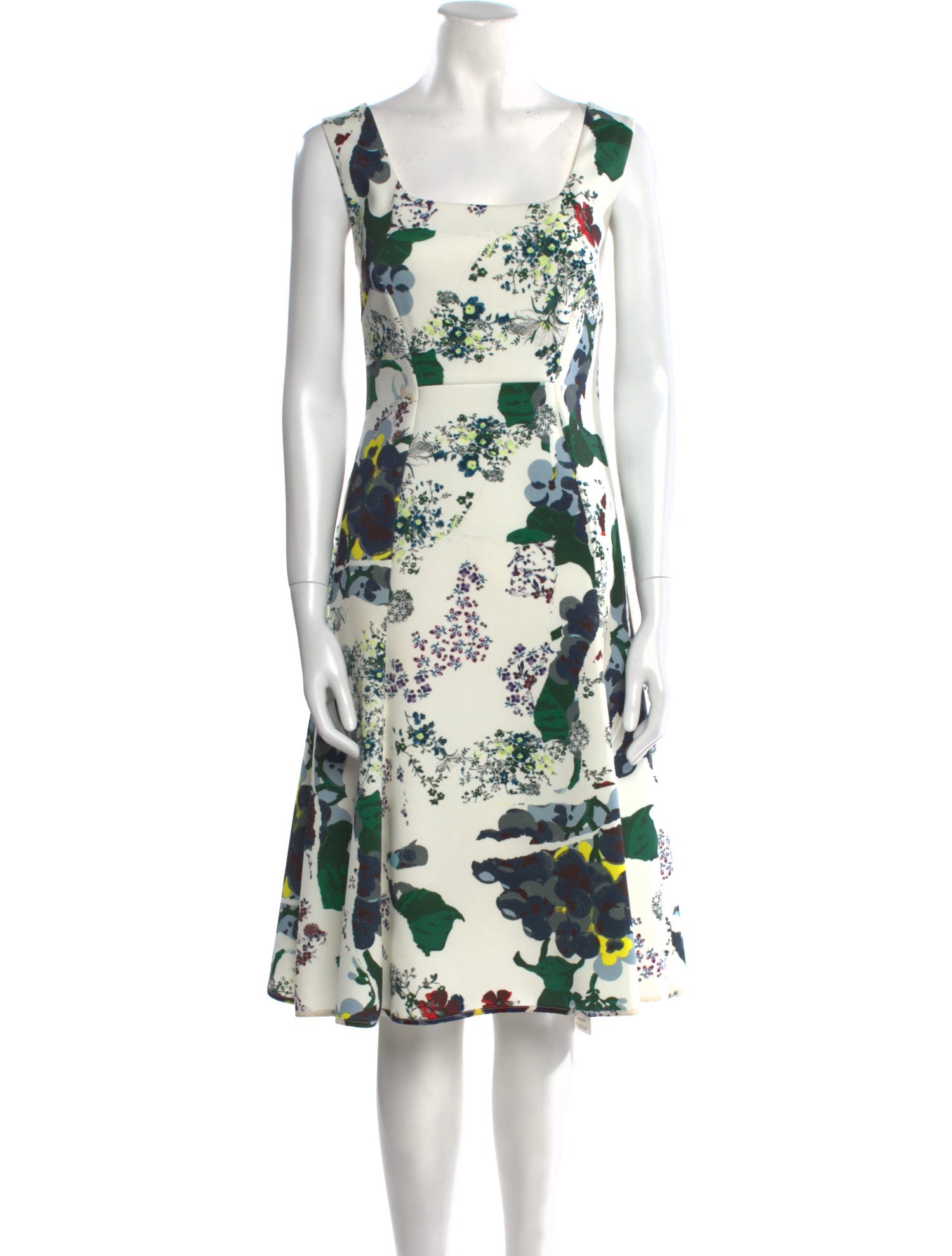 Erdem Floral Print Midi Length Dress