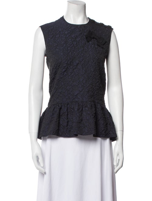 Erdem Crew Neck Sleeveless Top