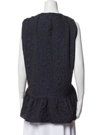Erdem Crew Neck Sleeveless Top