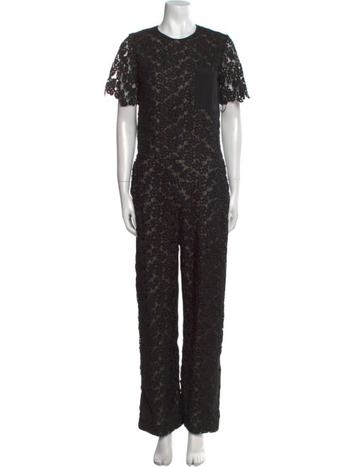Erdem Silk Lace Pattern Jumpsuit