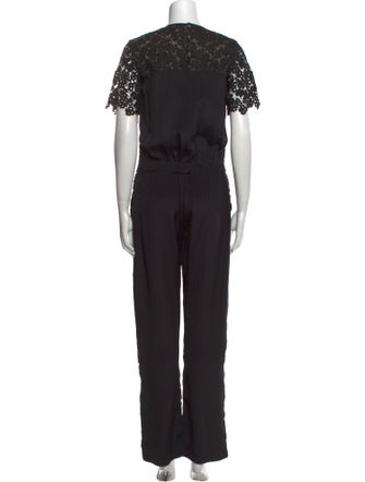 Erdem Silk Lace Pattern Jumpsuit
