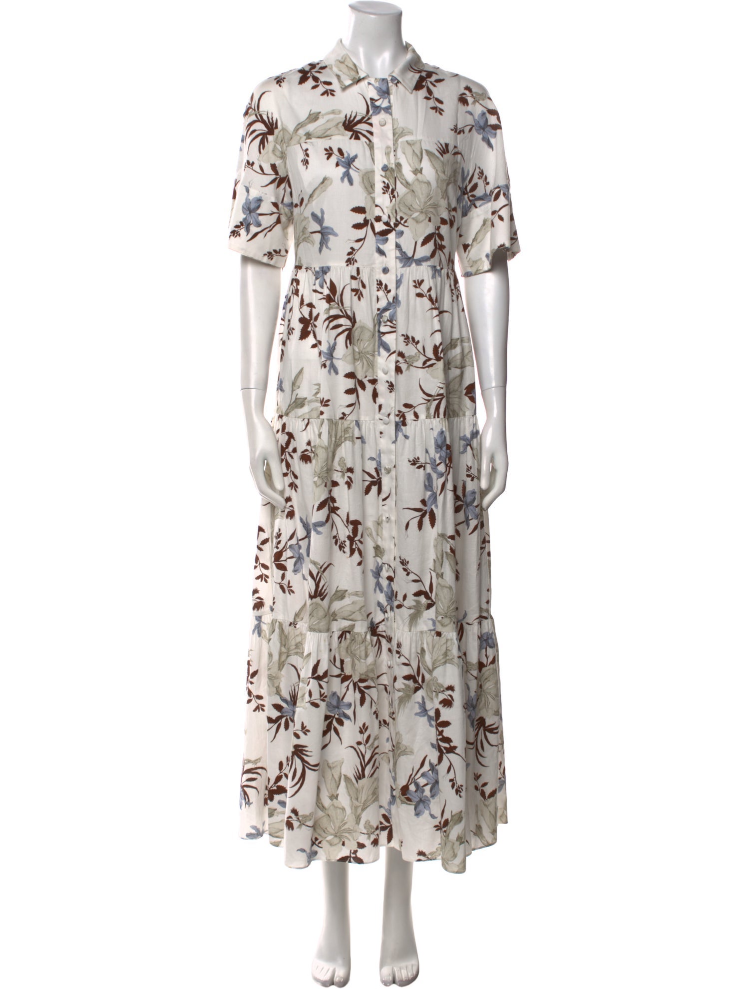Erdem Floral Print Long Dress
