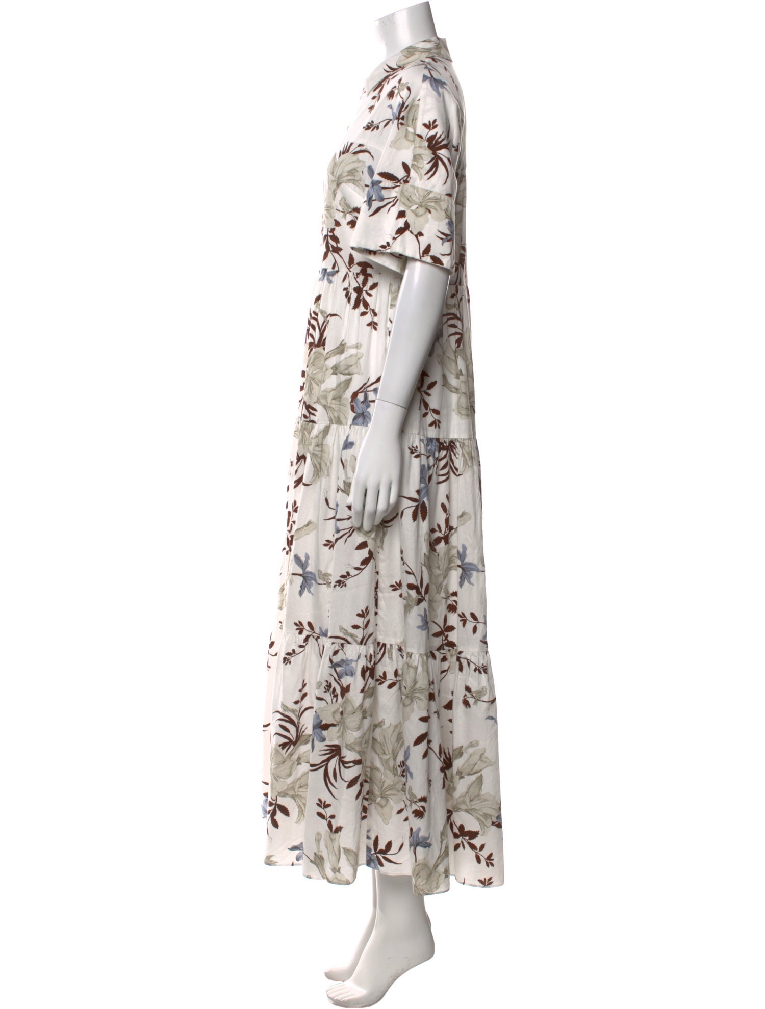 Erdem Floral Print Long Dress