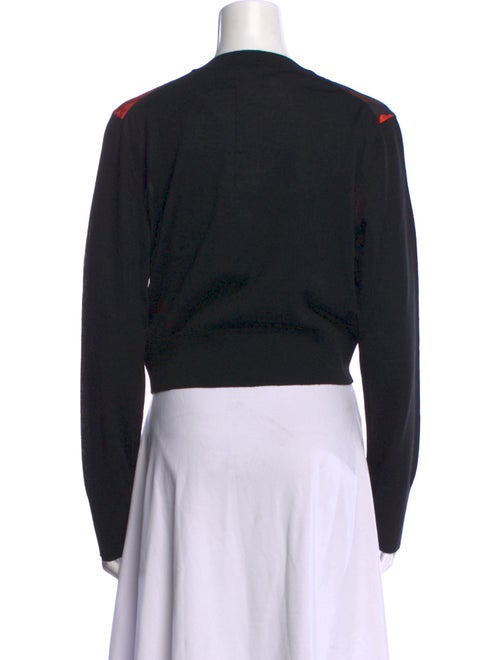 Erdem Wool Floral Print Crop Top