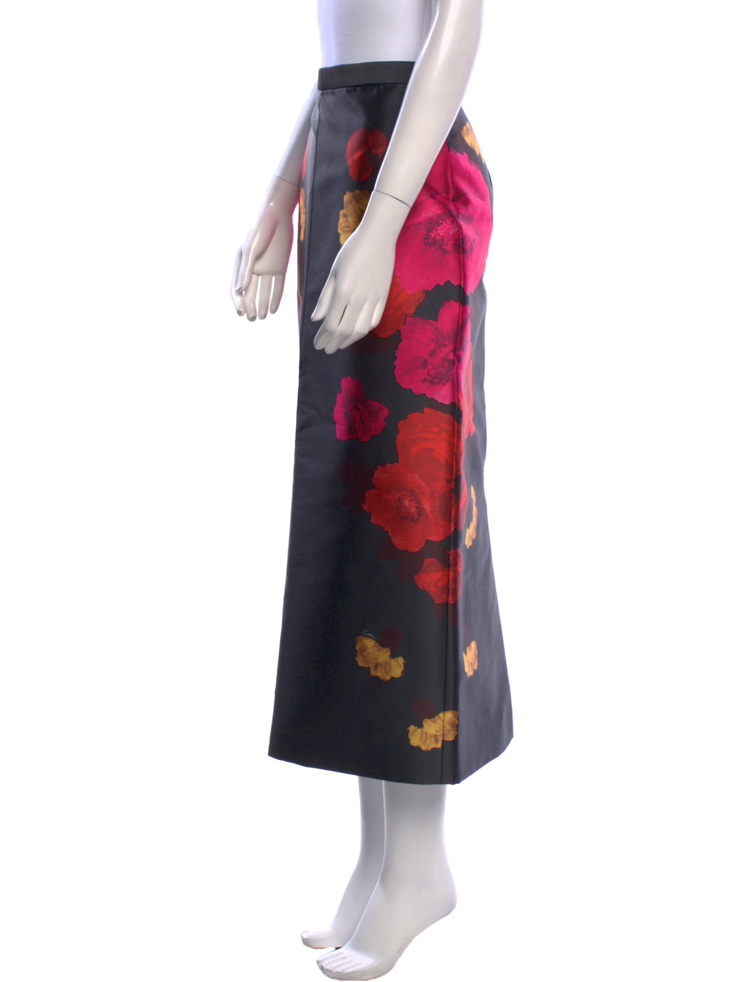 Erdem Floral Print Midi Length Skirt