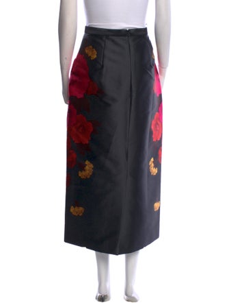 Erdem Floral Print Midi Length Skirt