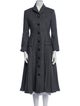 Erdem Wool Houndstooth Print Coat