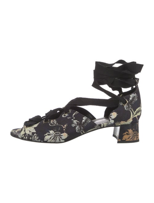 Erdem Printed Gladiator Sandals