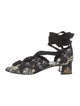Erdem Printed Gladiator Sandals