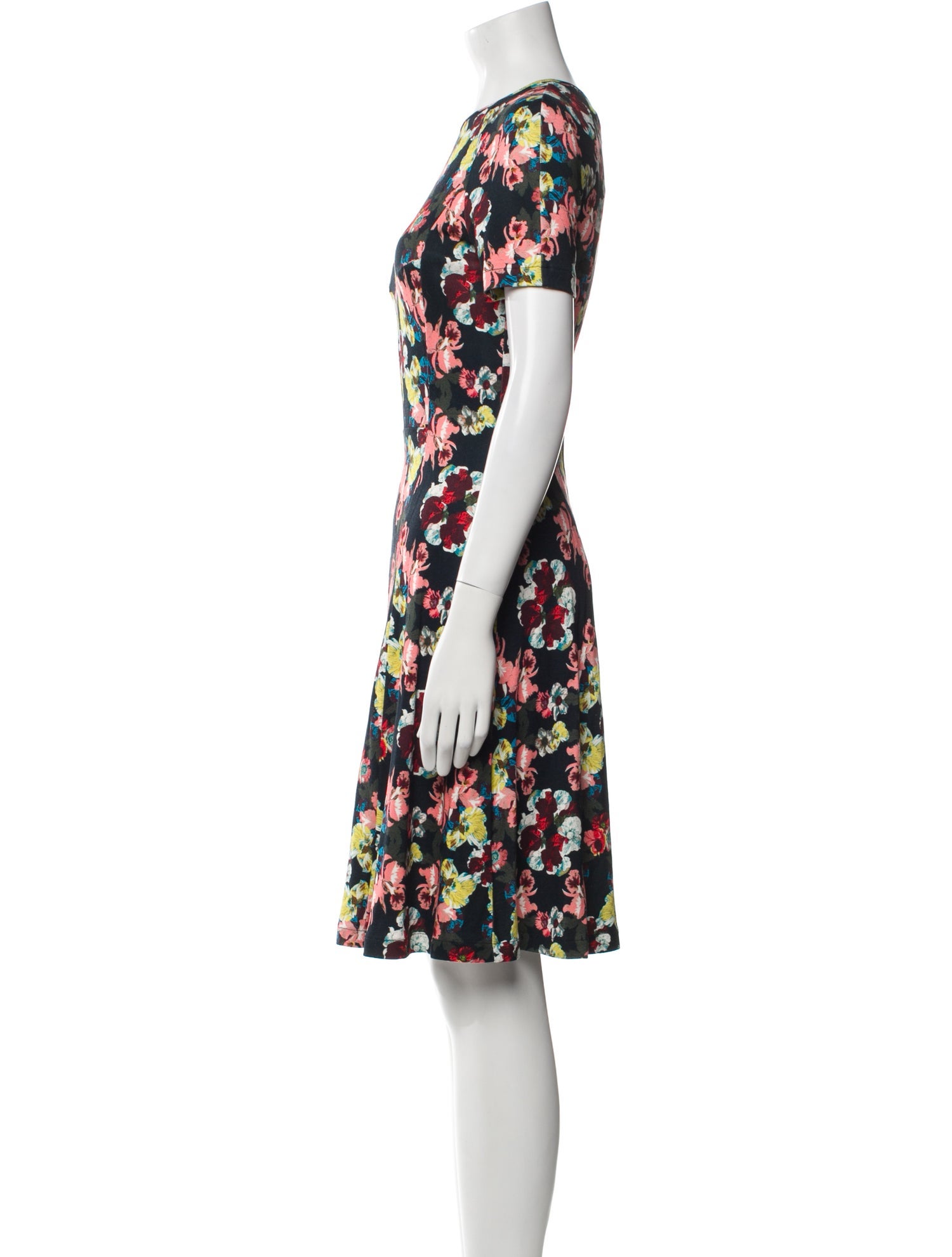 Erdem Floral Print Knee-Length Dress