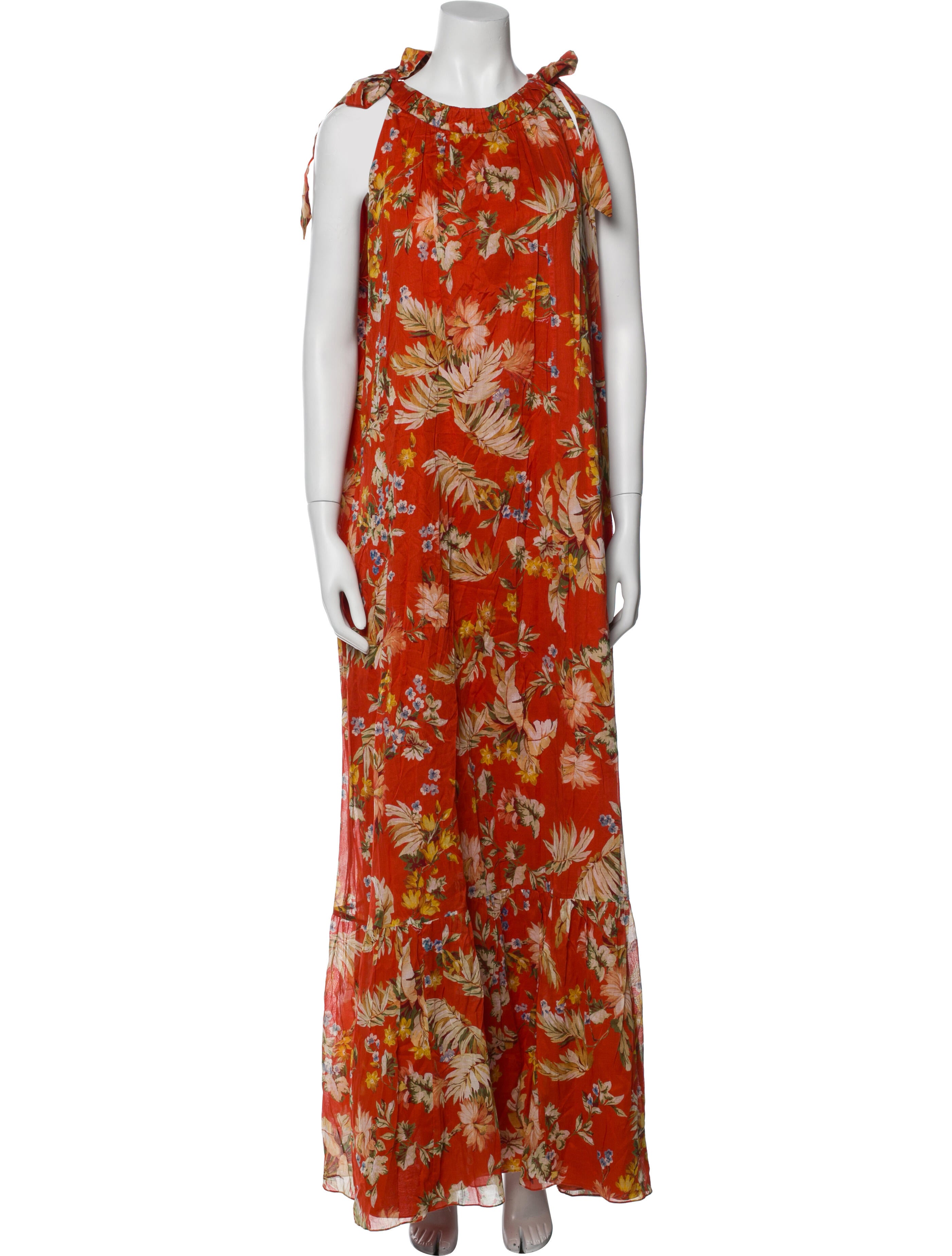 Erdem Floral Print Long Dress