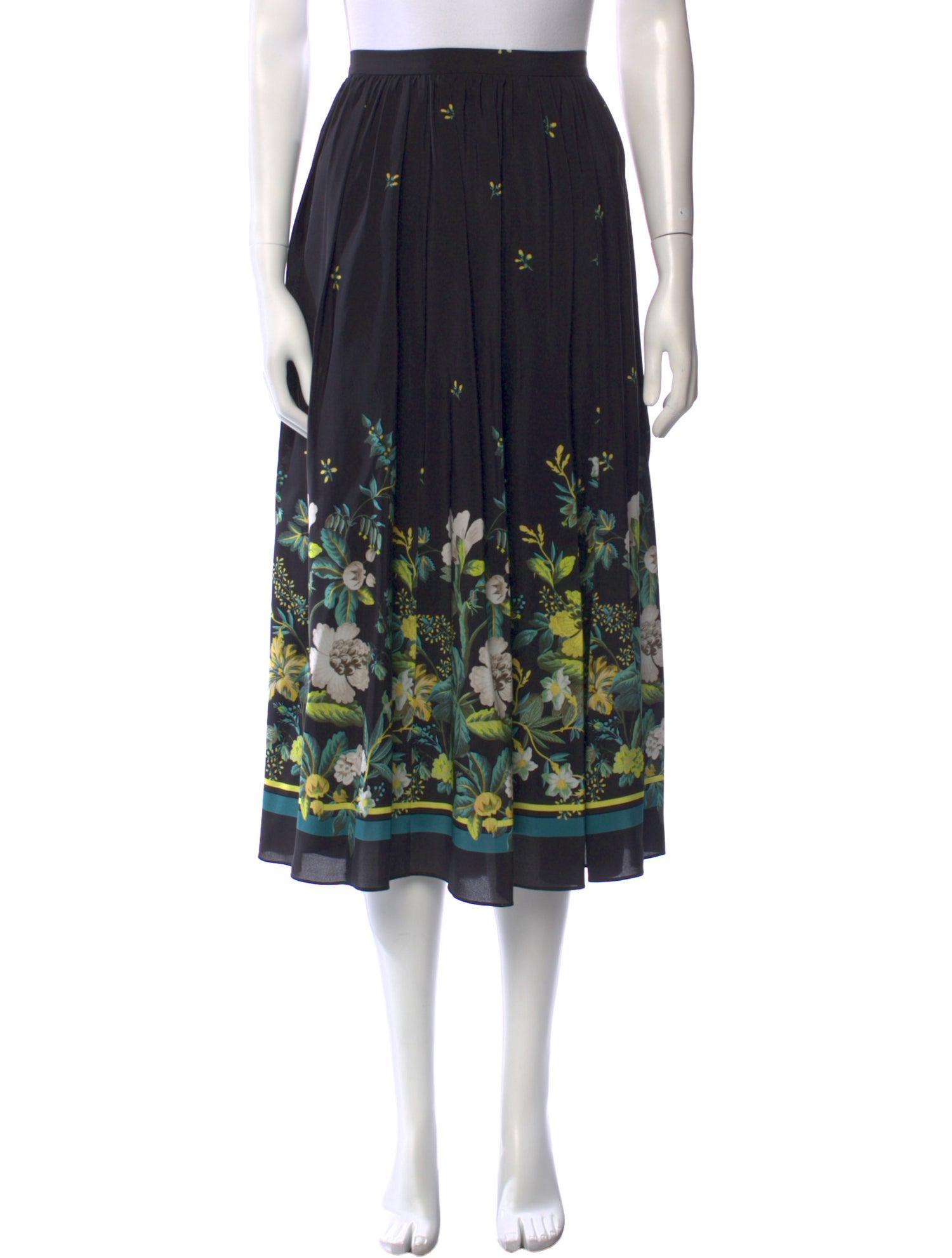 Erdem Silk Midi Length Skirt