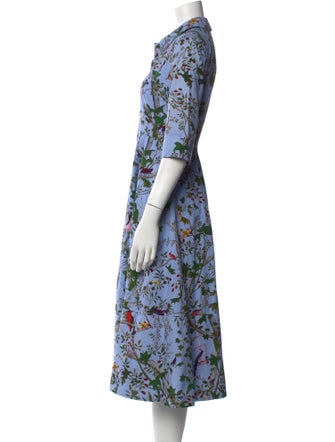 Erdem Floral Print Midi Length Dress