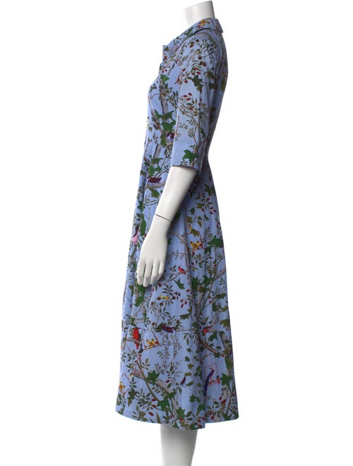 Erdem Floral Print Midi Length Dress