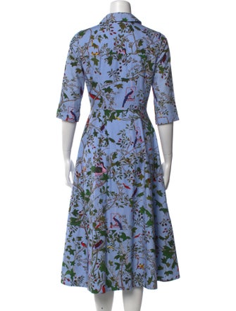 Erdem Floral Print Midi Length Dress