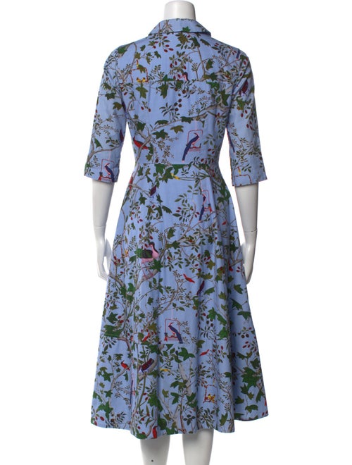 Erdem Floral Print Midi Length Dress