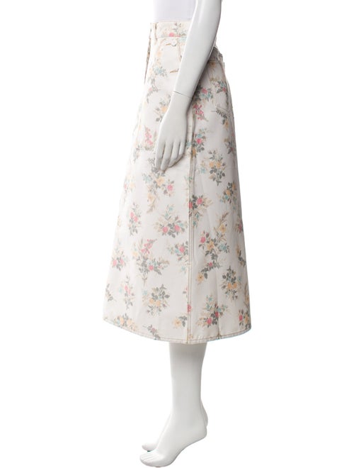 Erdem Floral Print Midi Length Skirt