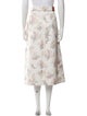 Erdem Floral Print Midi Length Skirt