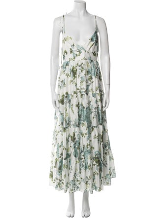 Erdem Floral Print Midi Length Dress