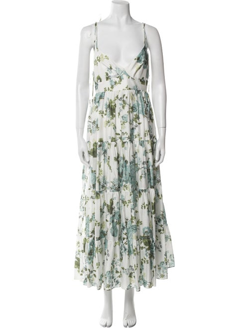 Erdem Floral Print Midi Length Dress