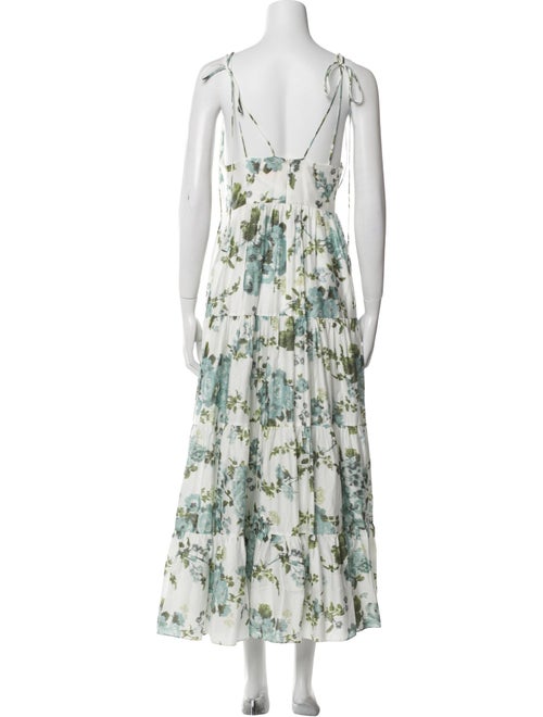 Erdem Floral Print Midi Length Dress