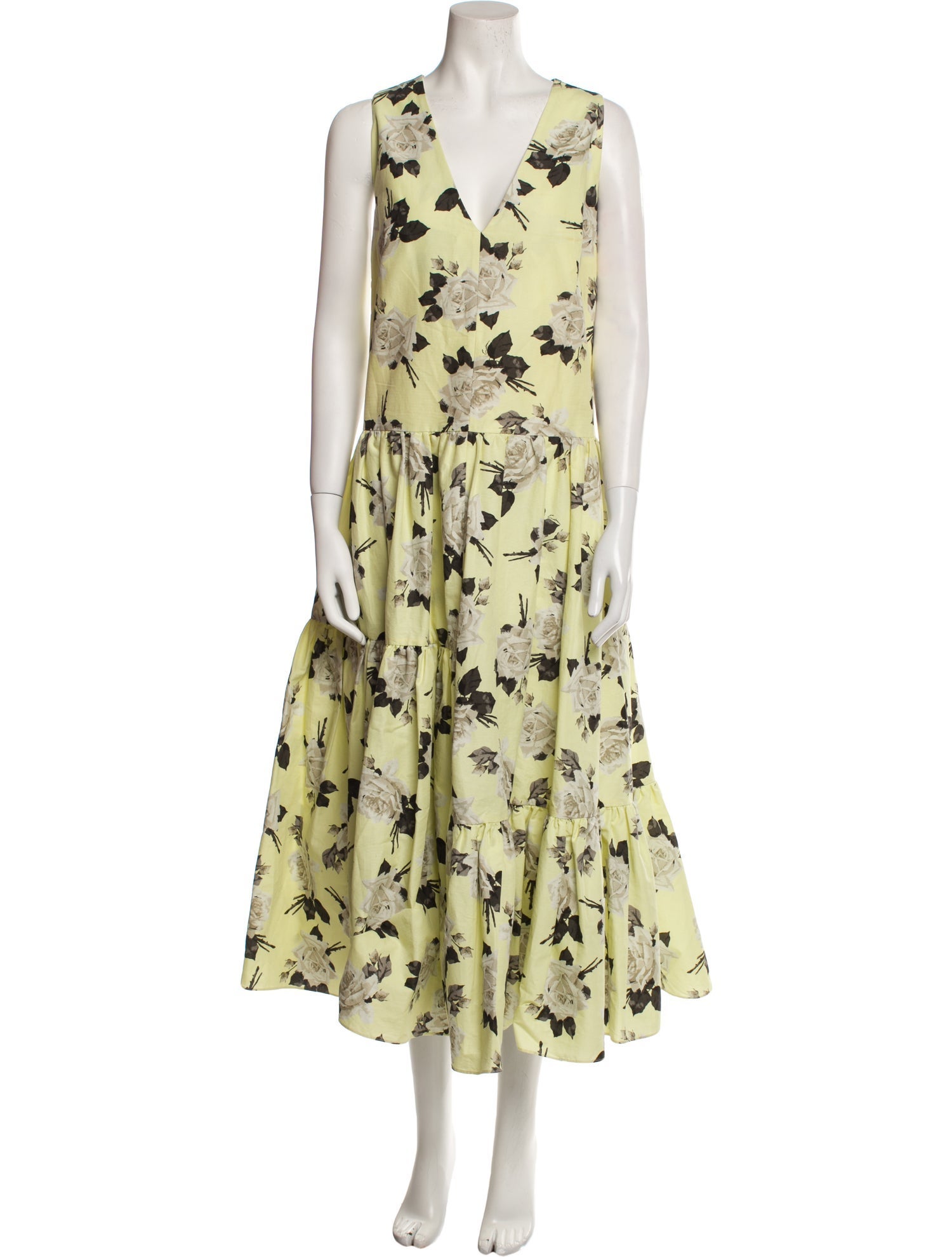 Erdem Floral Print Long Dress