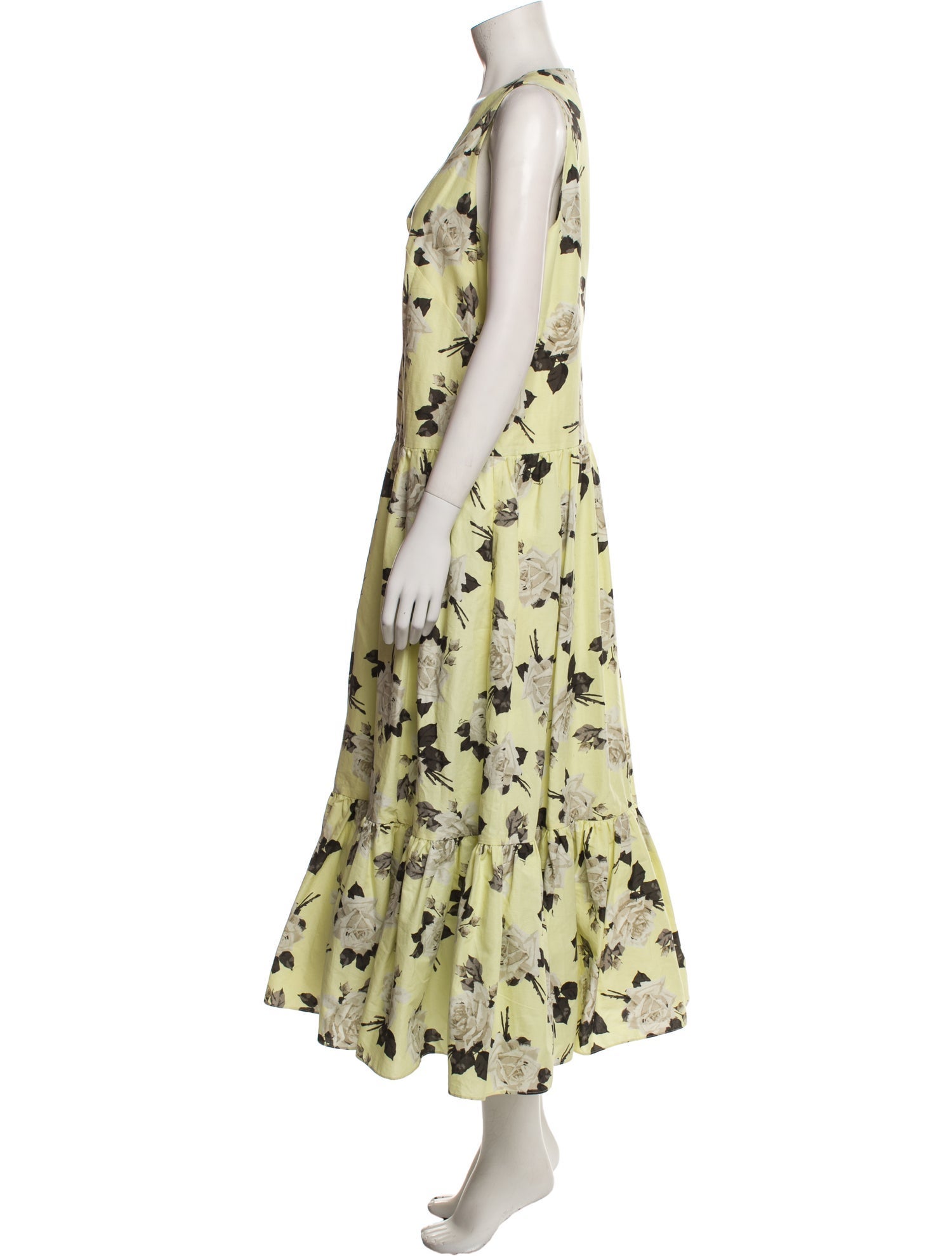 Erdem Floral Print Long Dress