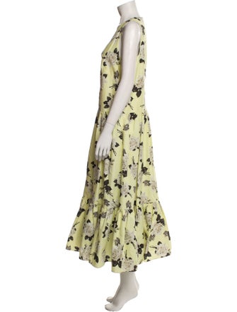 Erdem Floral Print Long Dress