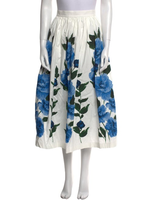 Erdem Printed Midi Length Skirt