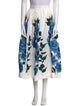 Erdem Printed Midi Length Skirt