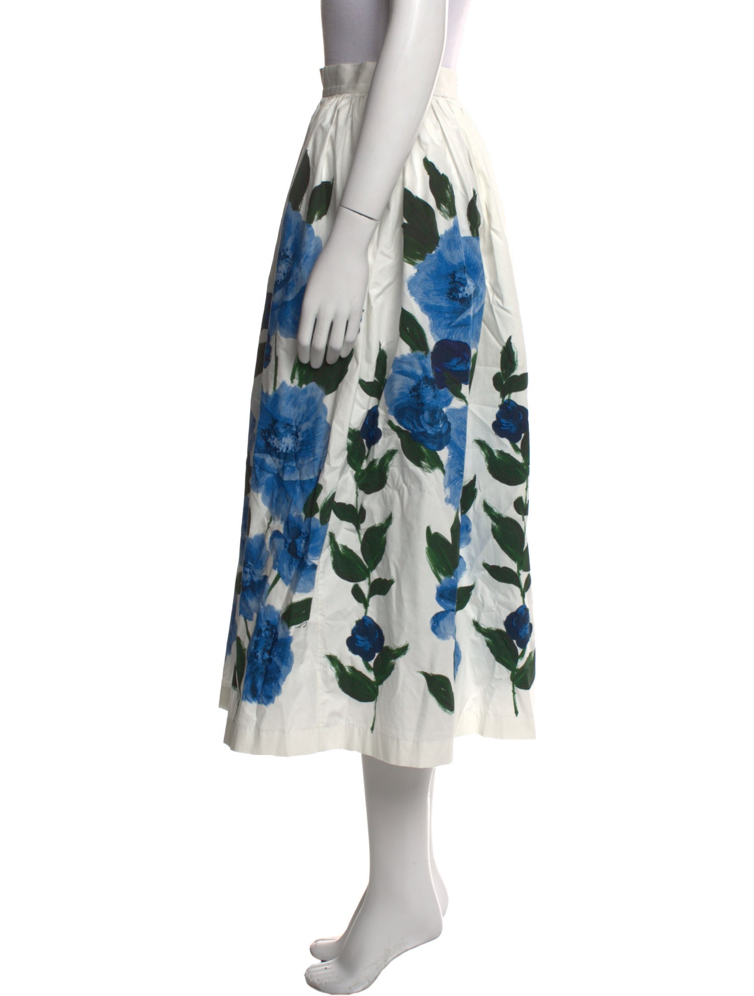 Erdem Printed Midi Length Skirt