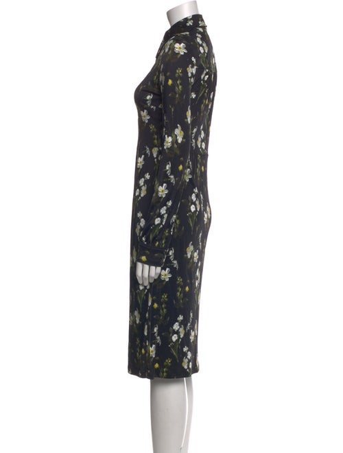 Erdem Floral Print Midi Length Dress