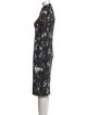 Erdem Floral Print Midi Length Dress