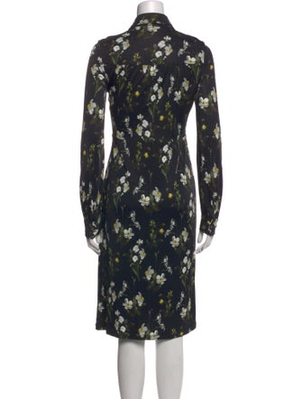 Erdem Floral Print Midi Length Dress