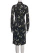 Erdem Floral Print Midi Length Dress