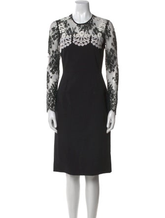 Erdem Lace Pattern Long Dress