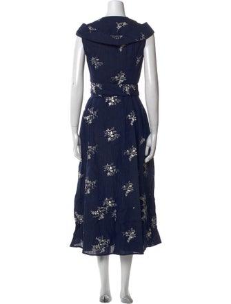 Erdem Linen Long Dress